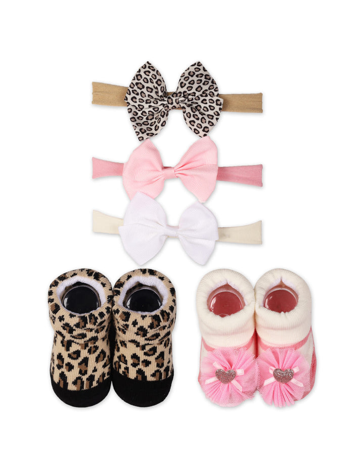 Zubaida's Adorable 3 Pcs Headbands and 2 Pairs Socks Coordinated Set - Zubaidas Official™