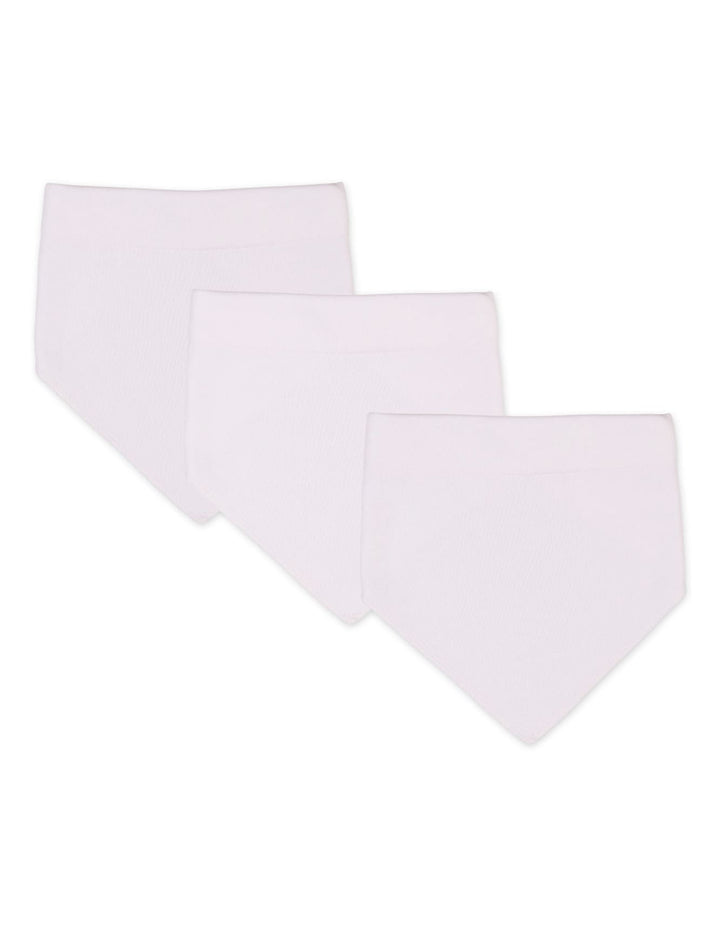 Infant Boy and Girl pack of 3 Bib Bambies White at Zubaidas