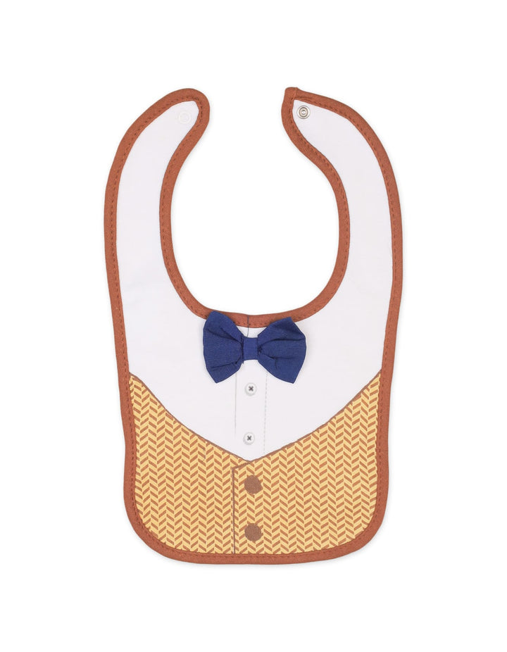 Infant Boy 5 Piece Bibs Set Dapper Little Man at Zubaidas Number 1 Baby Store in Pakitsan