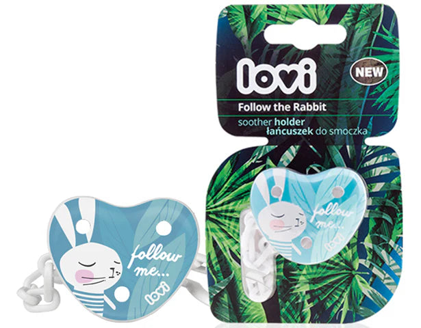 Lovi Soother Holder Follow the Rabbit - 10/884