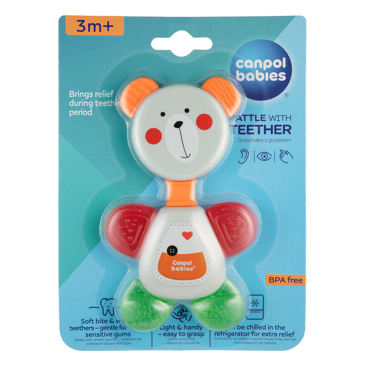 Canpol babies Rattle with Water Teether BEAR - 56/139