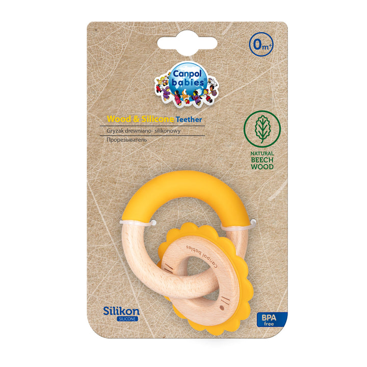 Canpol babies Wooden-Silicone Teether LION - 80/300