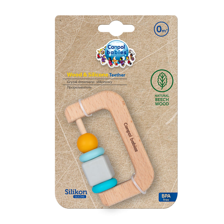 Canpol babies Wooden-Silicone Teether - 80/301