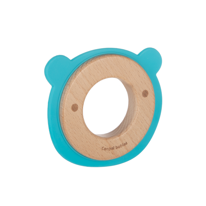 Canpol babies Wooden-Silicone Teether BEAR - 80/304