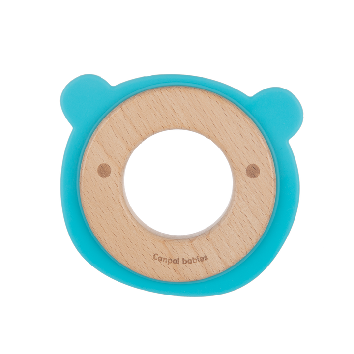 Canpol babies Wooden-Silicone Teether BEAR - 80/304