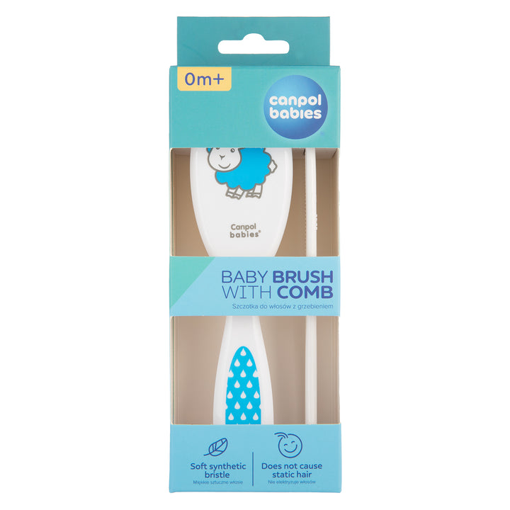 Canpol Babies Soft Baby Brush and Comb TRANSPARENT - 2/417