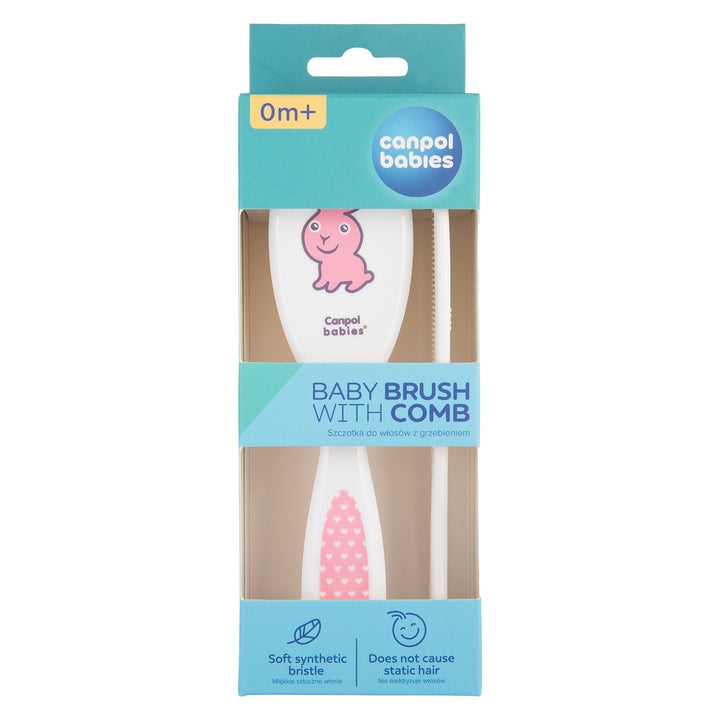 Canpol Babies Soft Baby Brush and Comb TRANSPARENT - 2/417