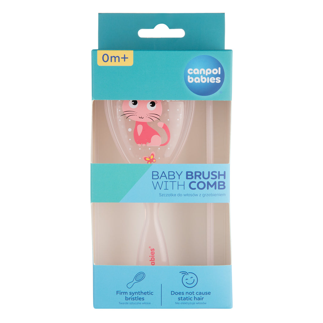 Canpol Babies Baby Brush and Comb CUTE ANIMALS - 2/419