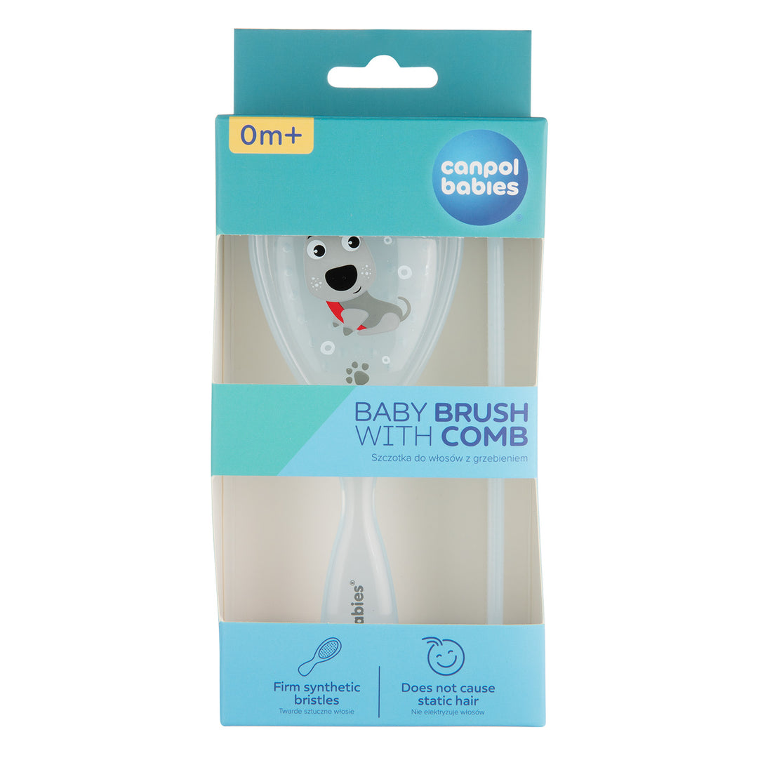 Canpol Babies Baby Brush and Comb CUTE ANIMALS - 2/419