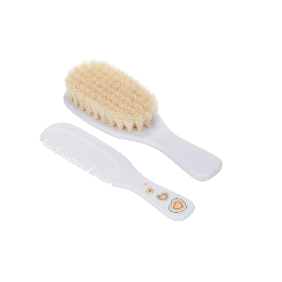 Zubaida's Canpol Babies Baby Brush and Comb with Soft Natural Bristles NEWBORN BABY White - 7/406