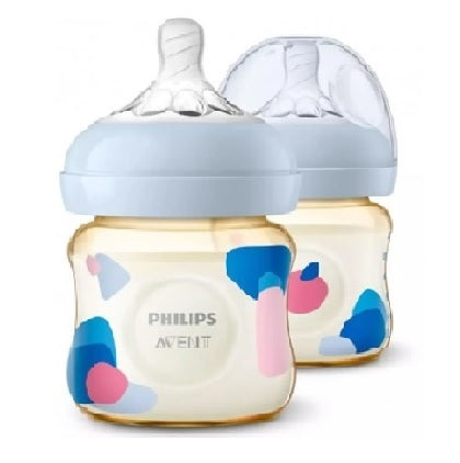 Philips Avent Natural PPSU 125ml Baby Bottle PK2 (SCF581/20)