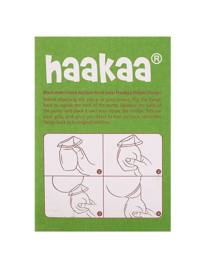 Haakaa Silicone Breast Pump and Flower Stopper 100ml Gift Box, 254 Grams - GBHK020-W