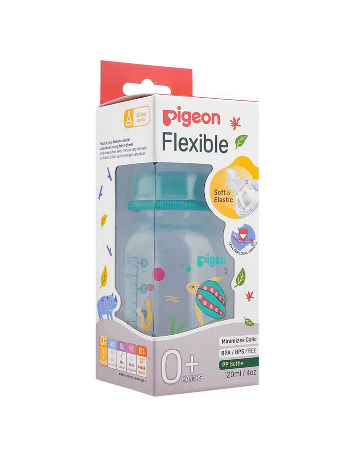 Pigeon Flexible Sn Feeder PP RP 120ml Turtle- A79400