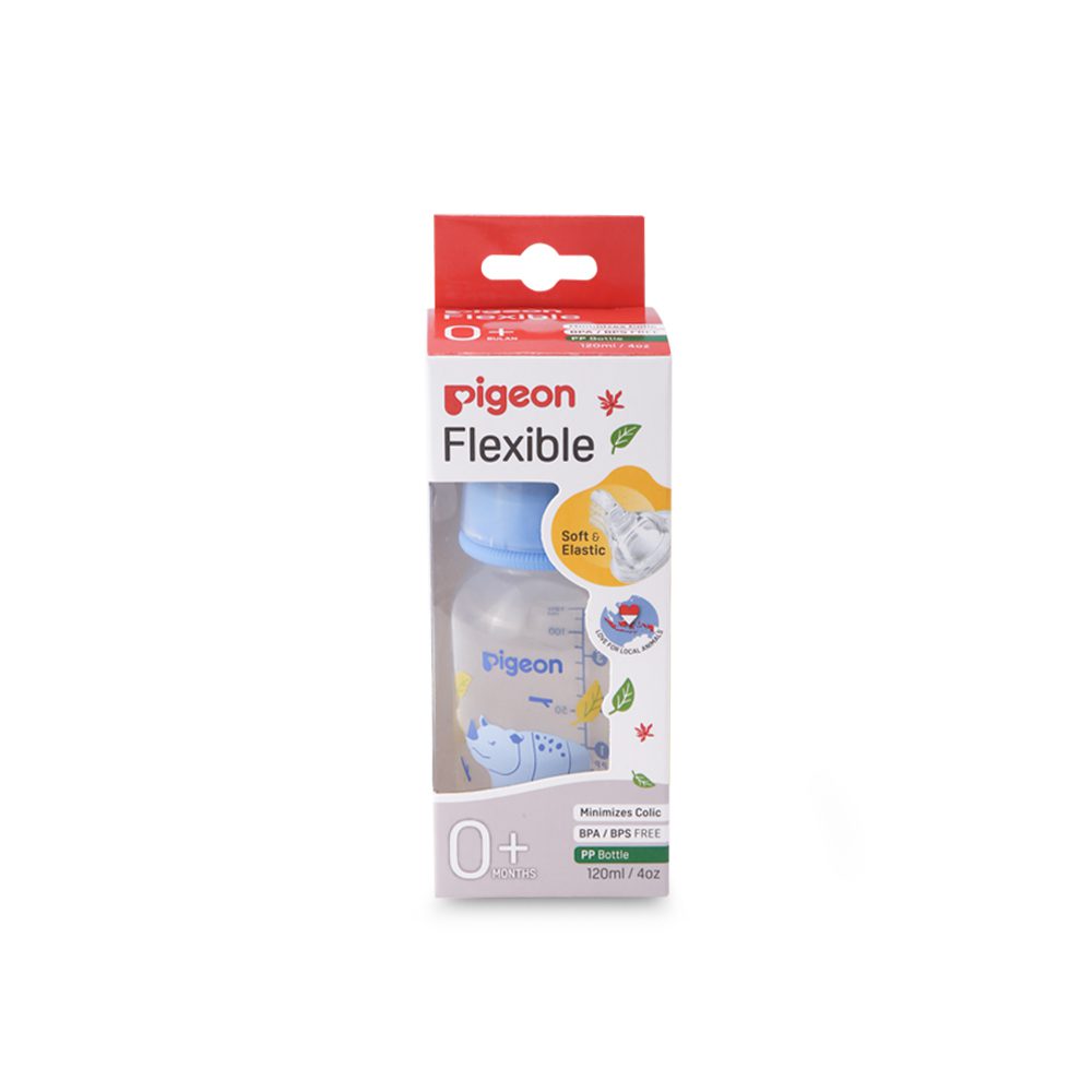 Pigeon Flexible Feeder PP RP 120ml Rhino - A79403