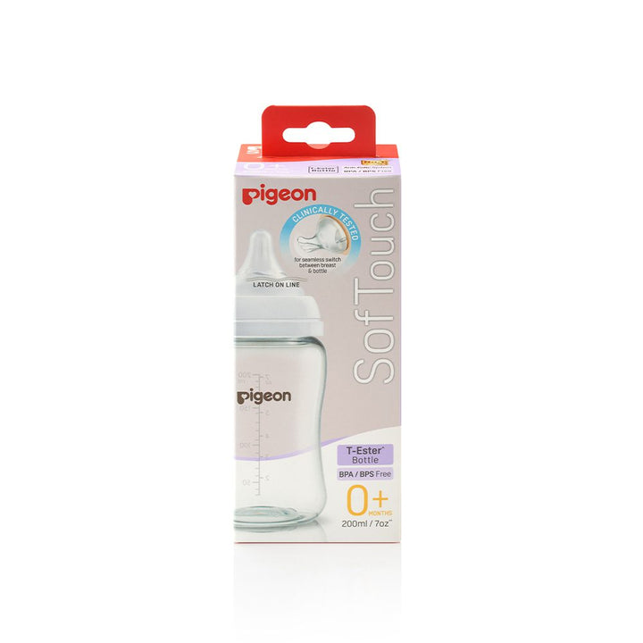 Pigeon Softouch Wide Neck Feeder T-Ester 200ml Logo - A79444