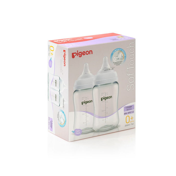 Pigeon SofTouch Wide Neck Feeder PK-2 T-Ester 200ML - A79446