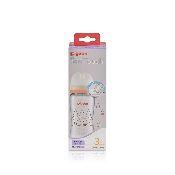 Pigeon Softouch Wide Neck Feeder T-Ester 300ml Dewdrop - A79450