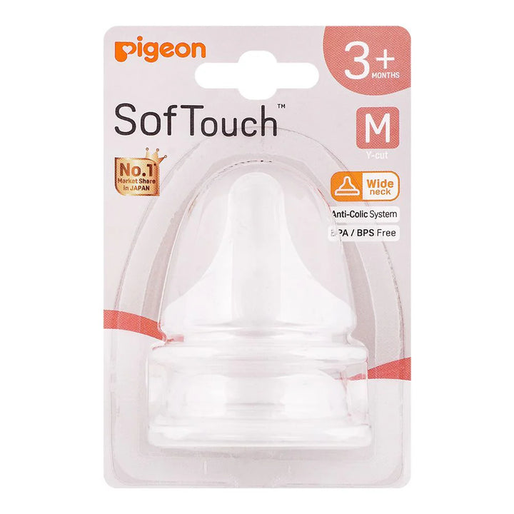 Pigeon Softouch 3 Wn Nipple Pk-2 (M) - B79463