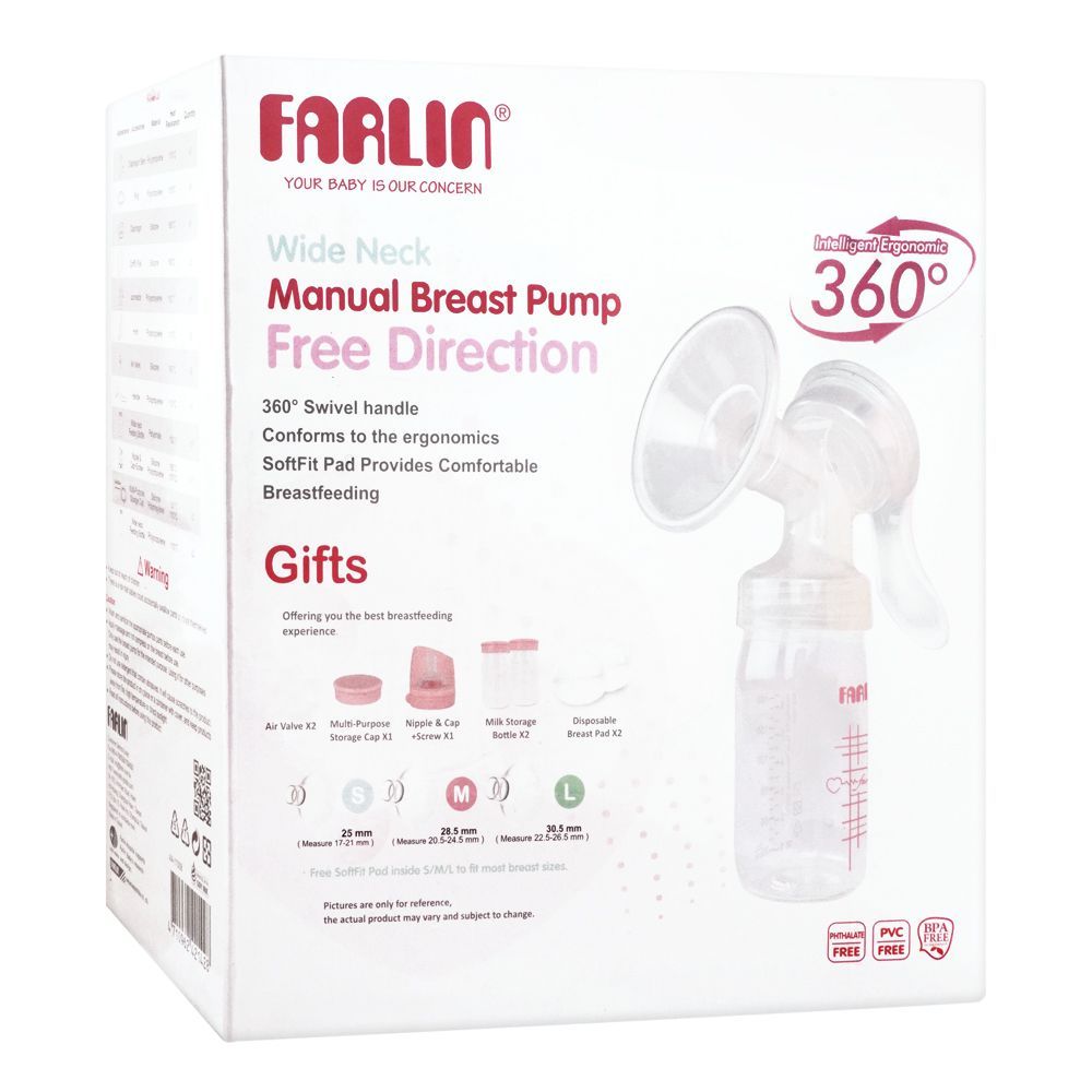 Zubaida's Farlin WN Free Direction Manual Breast Pump - AA-11008