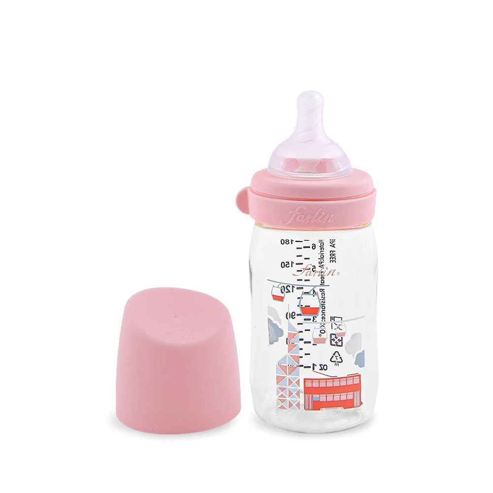 Farlin PA Feeding Bottle 180Ml-HK Pink - AB-A2001-01