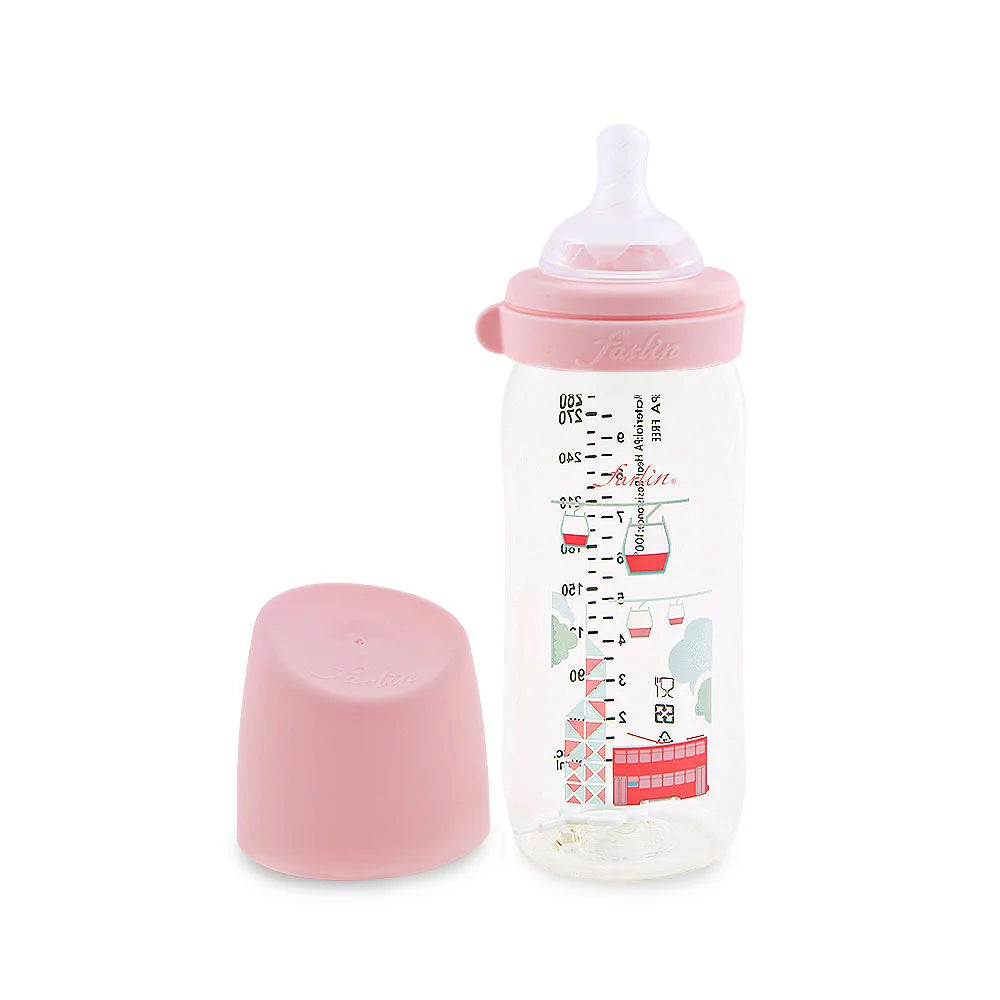 Farlin PA Feeding Bottle 280Ml-HK Pink - AB-A2002-01