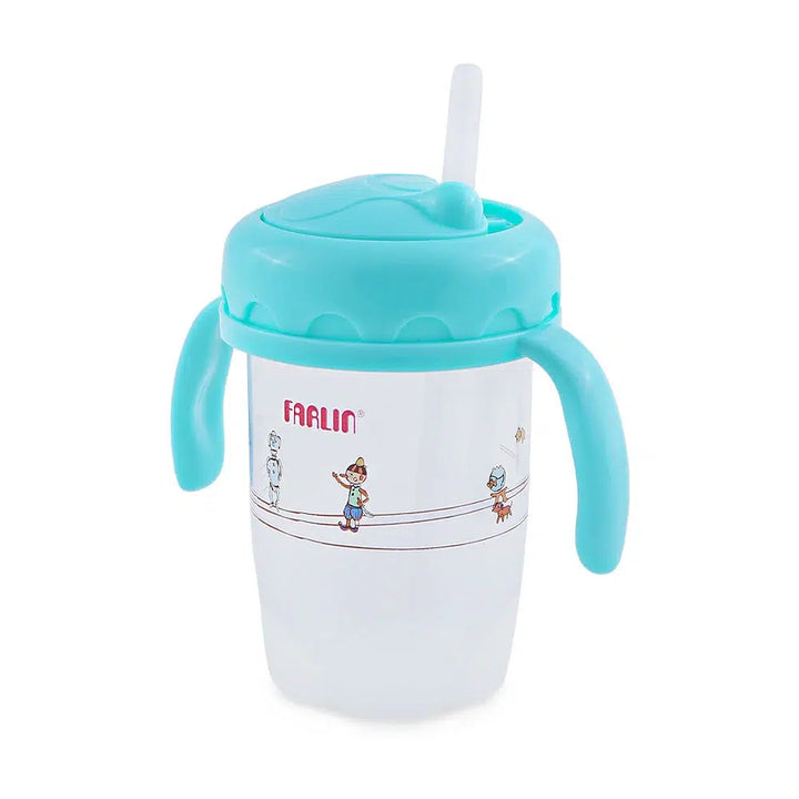 Farlin Straw Training Cup - Blue - AET-012-C