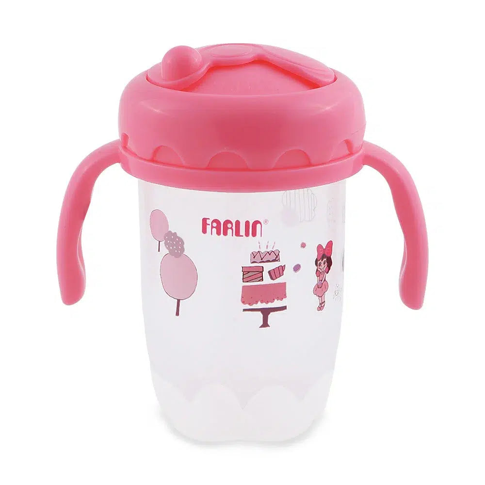 Farlin Straw Training Cup - Pink - AET-012-C