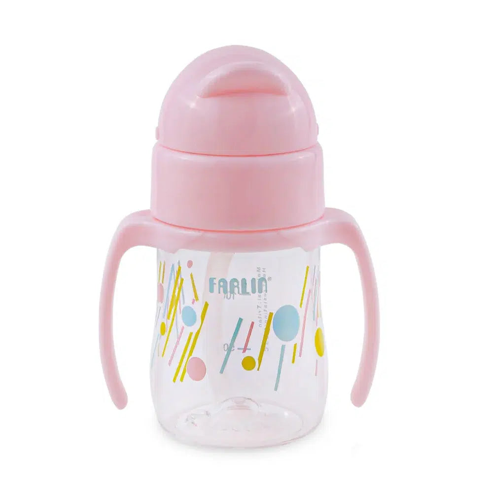 Farlin Straw Drinking Cup - Pink - AG-10019