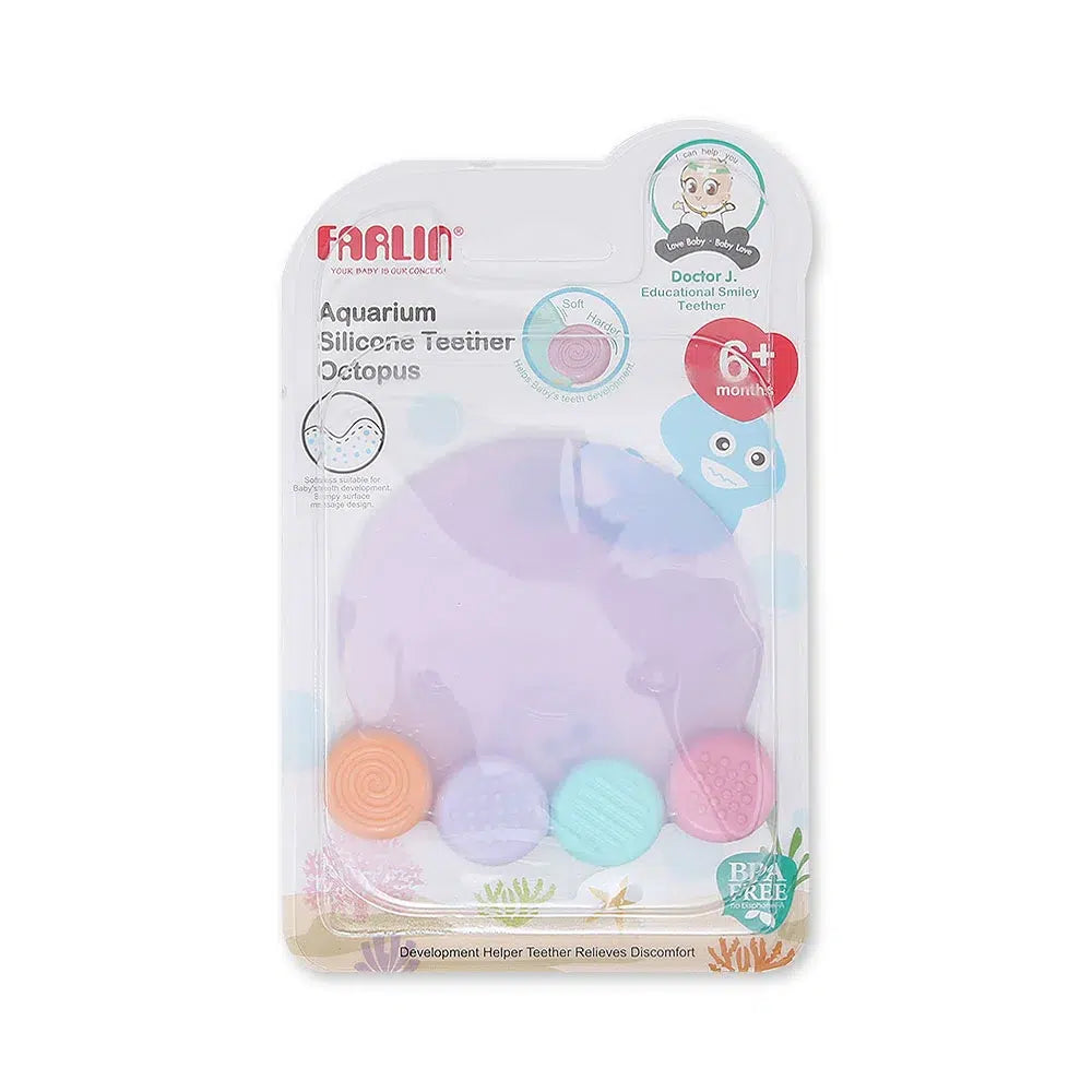 Farlin Silicone Gum Soother-Octopus Purple - BB-20009