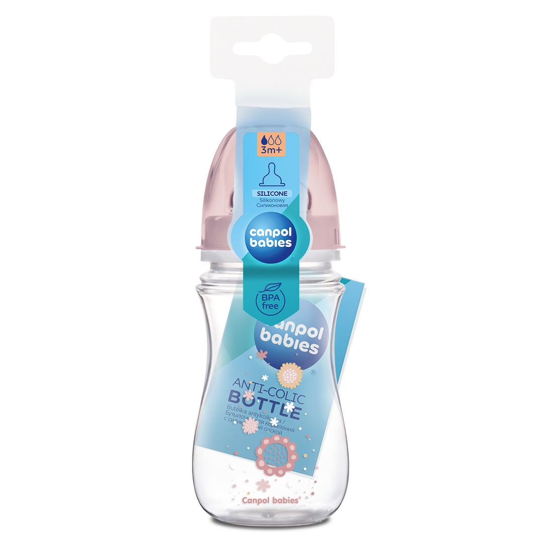 Canpol babies Easystart Anti-colic Wide Neck Bottle 240ml PP NEWBORN BABY pink - 35/217