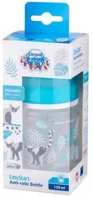 Canpol Babies Easystart Wide Neck Pp Bottle 120 Ml Jungle grey - 35/226