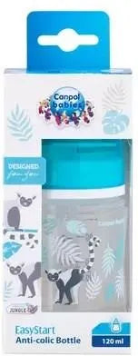 Canpol Babies Easystart Wide Neck Pp Bottle 120 Ml Jungle grey - 35/226