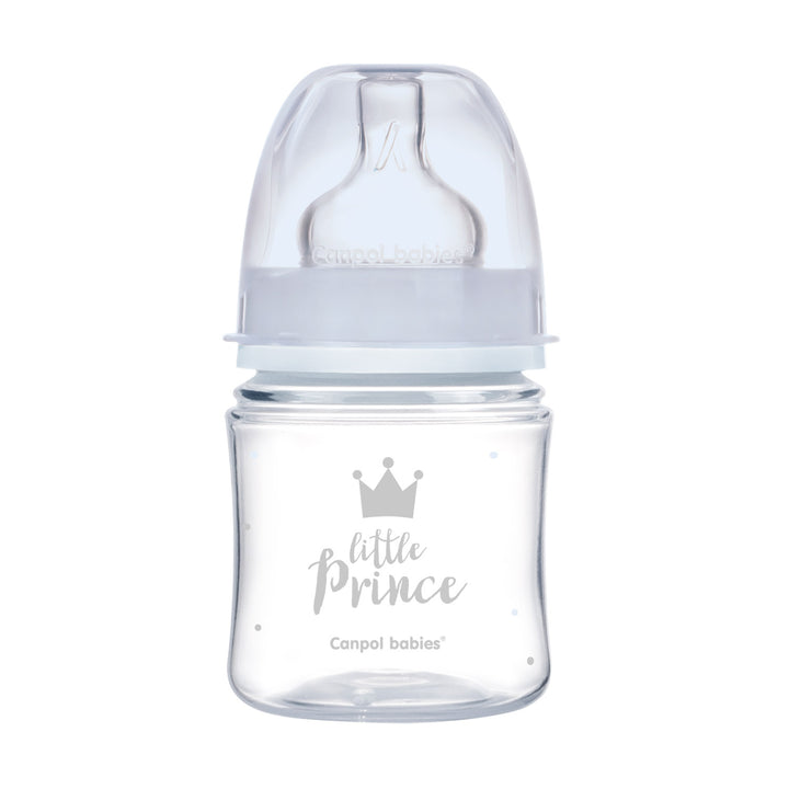 Canpol babies Anti-colic Wide Neck Bottle 120ml PP Easy Start ROYAL BABY Blue - 35/233