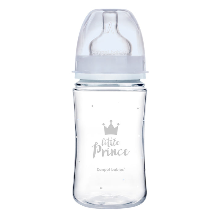 Zubaida's Canpol babies Anti-colic Wide Neck Bottle 240ml PP Easy Start ROYAL BABY blue - 35/234