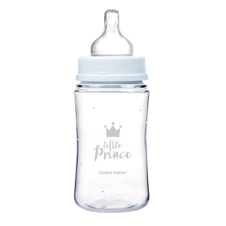 Canpol babies Anti-colic Wide Neck Bottle 240ml PP Easy Start ROYAL BABY blue - 35/234