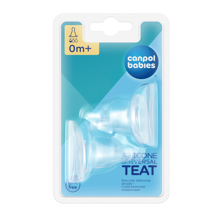 Canpol babies Silicon Universal Teat Mini for Narrow Neck Bottle 2 pcs - 18/114