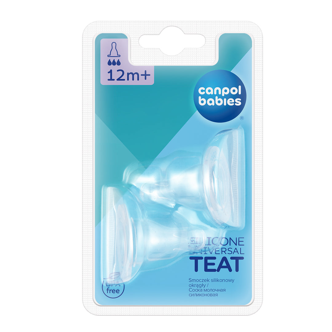 Canpol babies Silicon Universal Teat Fast for Narrow Neck Bottle 2 pcs - 18/117