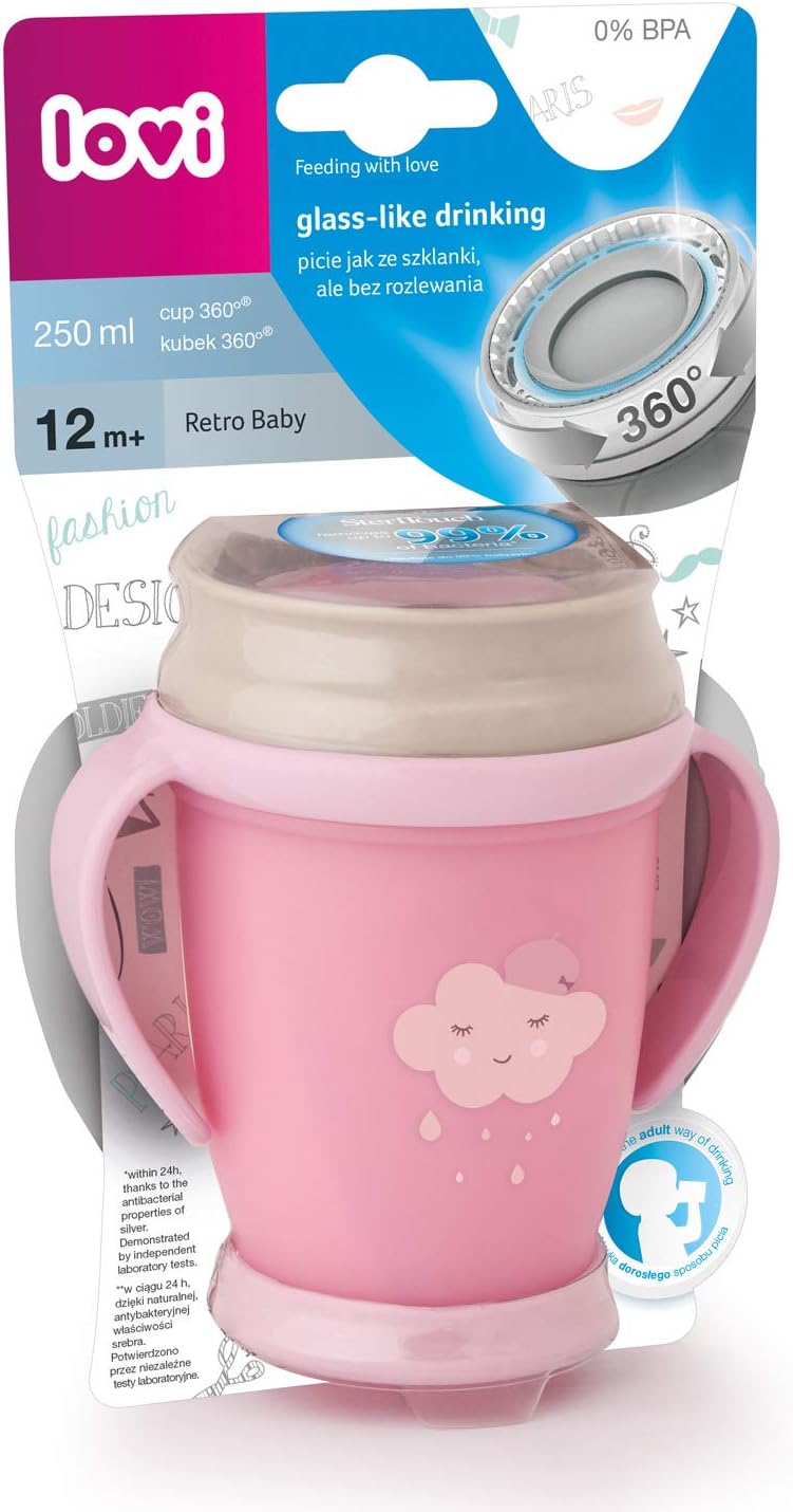 Lovi 360 Cup Mini 250ml Retro Baby Girl - 1/589