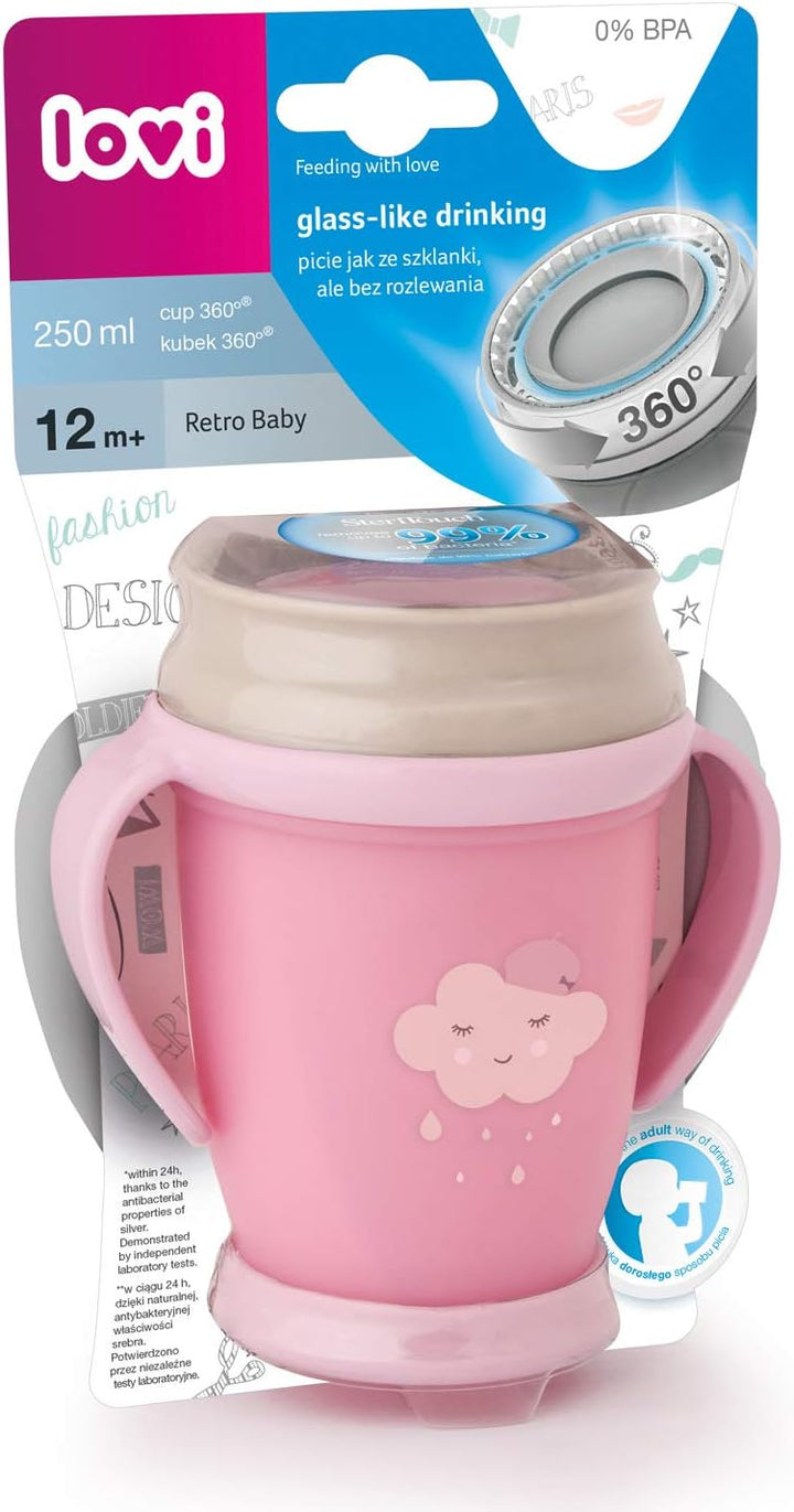 Lovi 360 Cup Mini 250ml Retro Baby Girl - 1/589