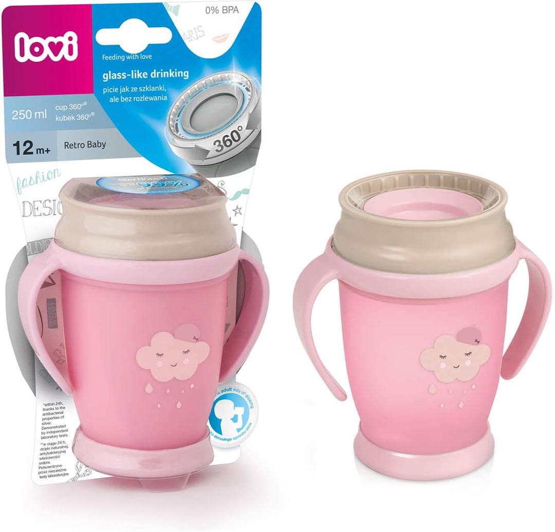 Lovi 360 Cup Mini 250ml Retro Baby Girl - 1/589