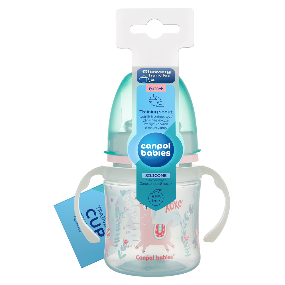 Canpol babies Training Cup with Glowing Handles PP Easy Start 120