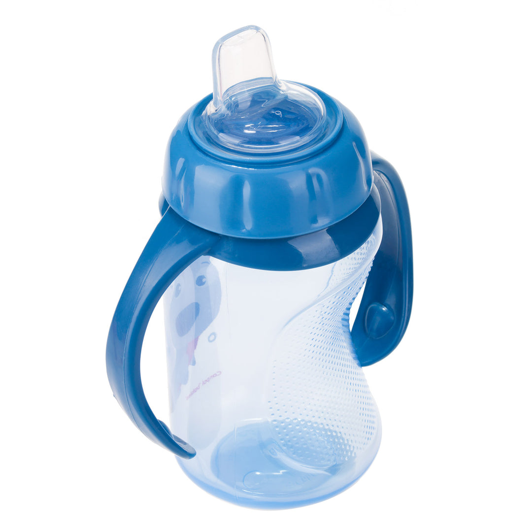 Canpol Babies Training Cup Silicon Spout 320ml CUTE ANIMALS Blue - 56/512