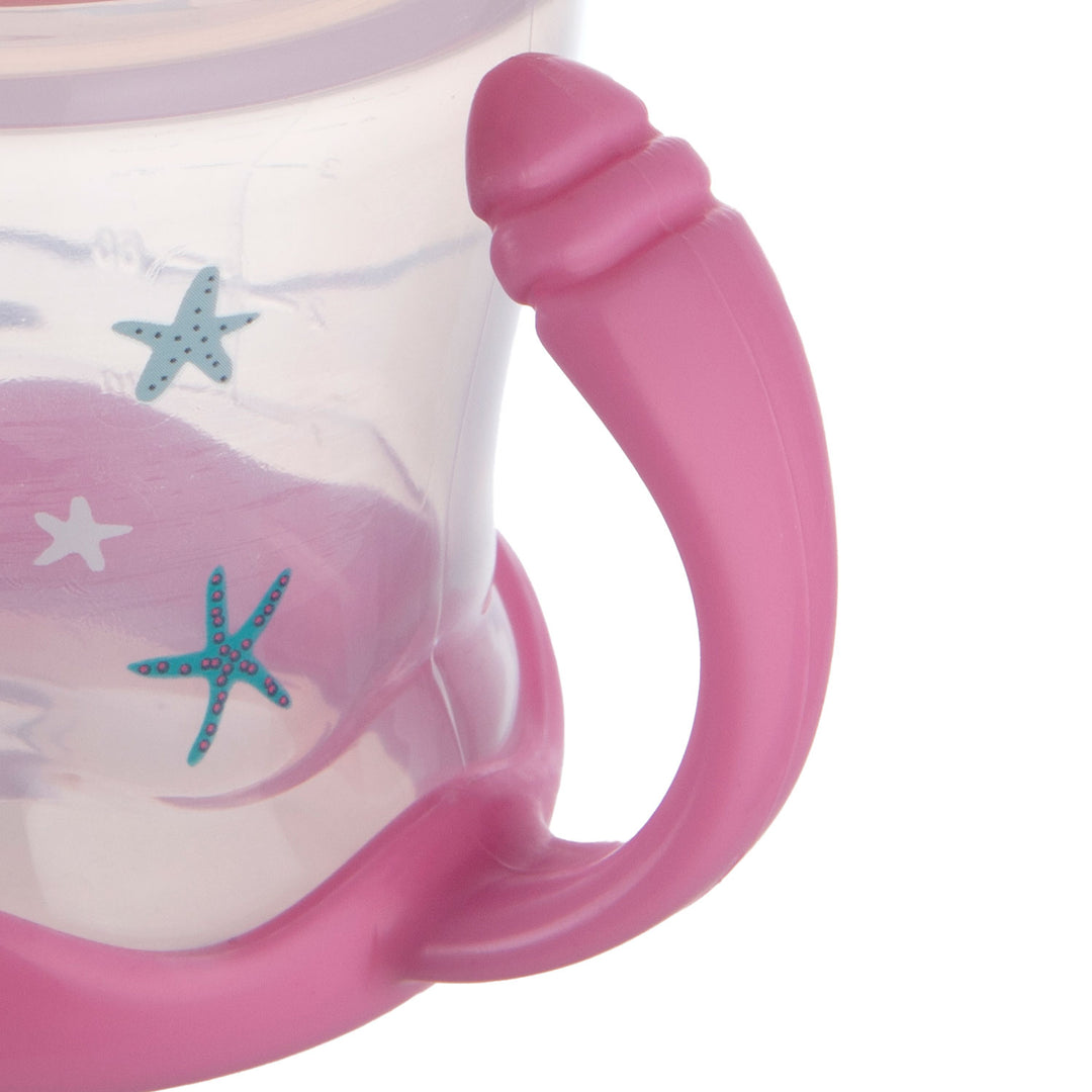 Zubaida's Canpol Babies Non-spill Cup Silicon Spout 180ml LOVE&SEA Pink - 57/300 - Zubaidas Official™