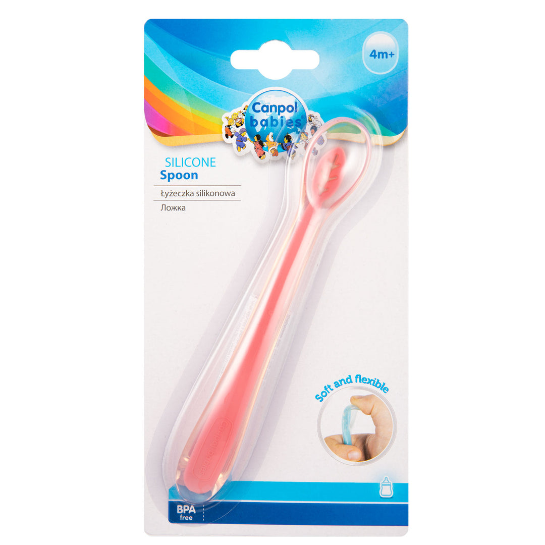 Canpol Babies Silicone Spoon Pink - 51/010