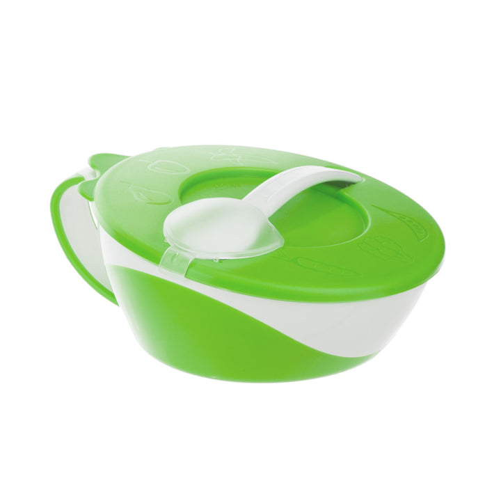 Canpol Babies Bowl with Spoon and Lid 350ml LITTLE COW Green - 31/406