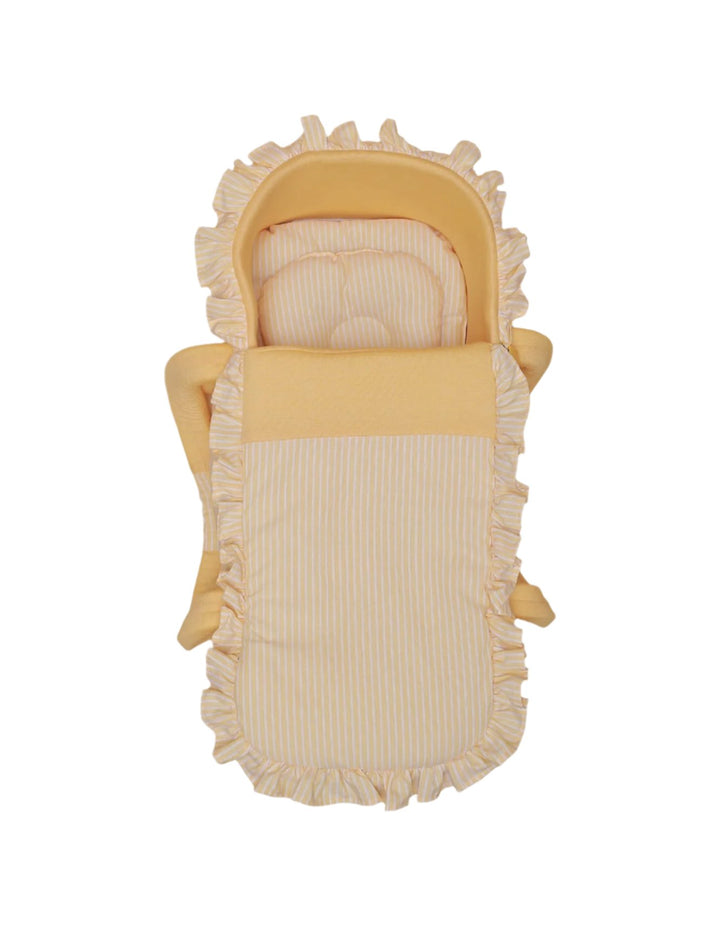 Carry Crib Yellow & White - Stripes