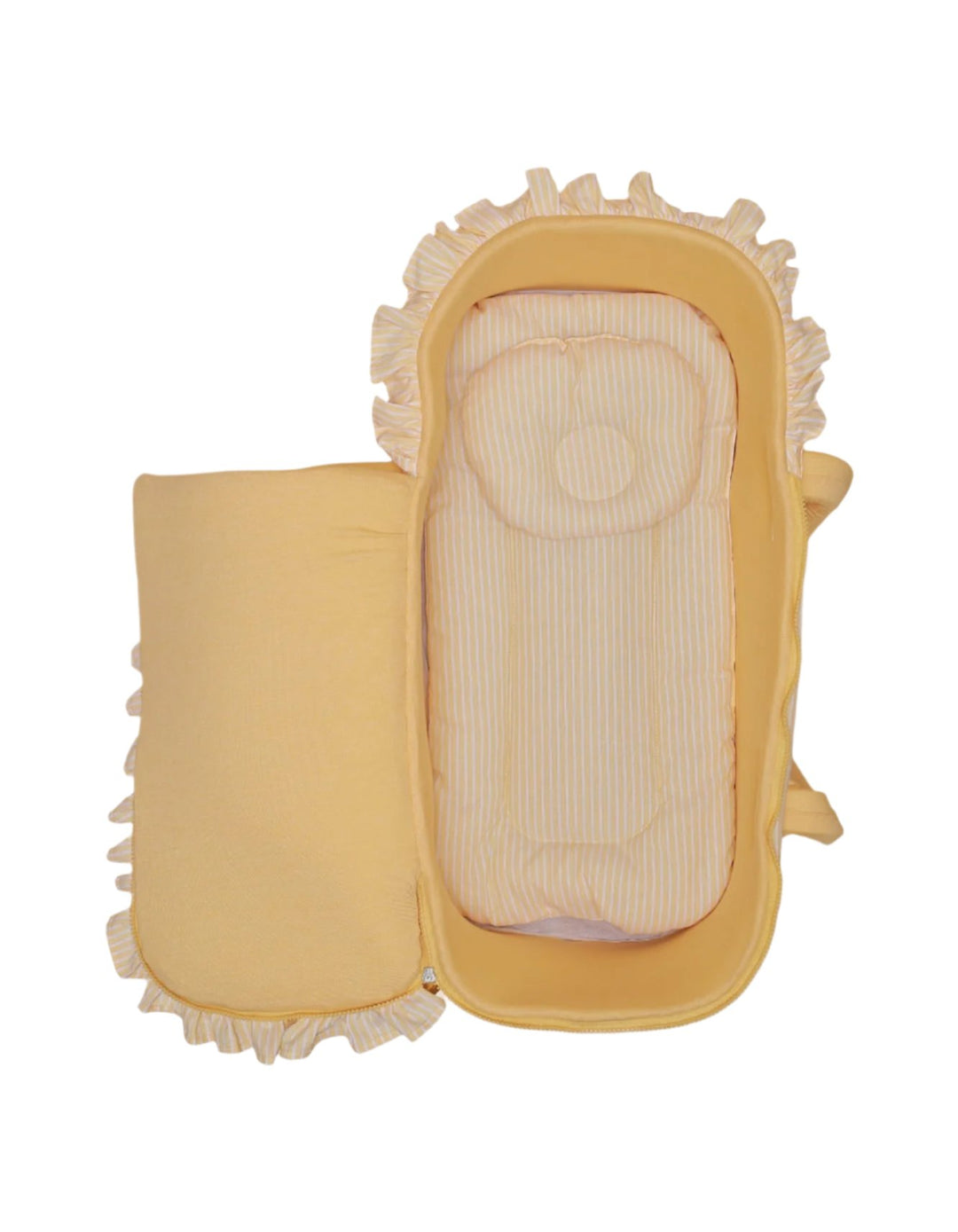 Carry Crib Yellow & White - Stripes