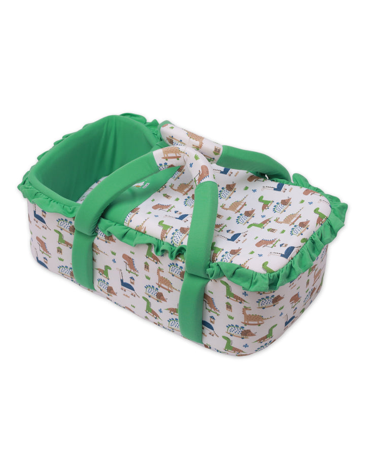 Carry Crib with Green Dino Theme