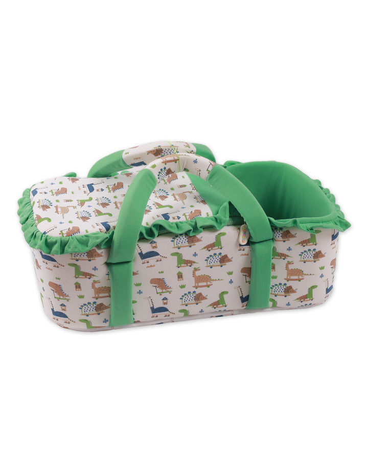 Carry Crib with Green Dino Theme