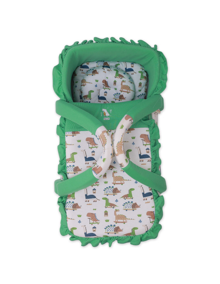 Carry Crib with Green Dino Theme